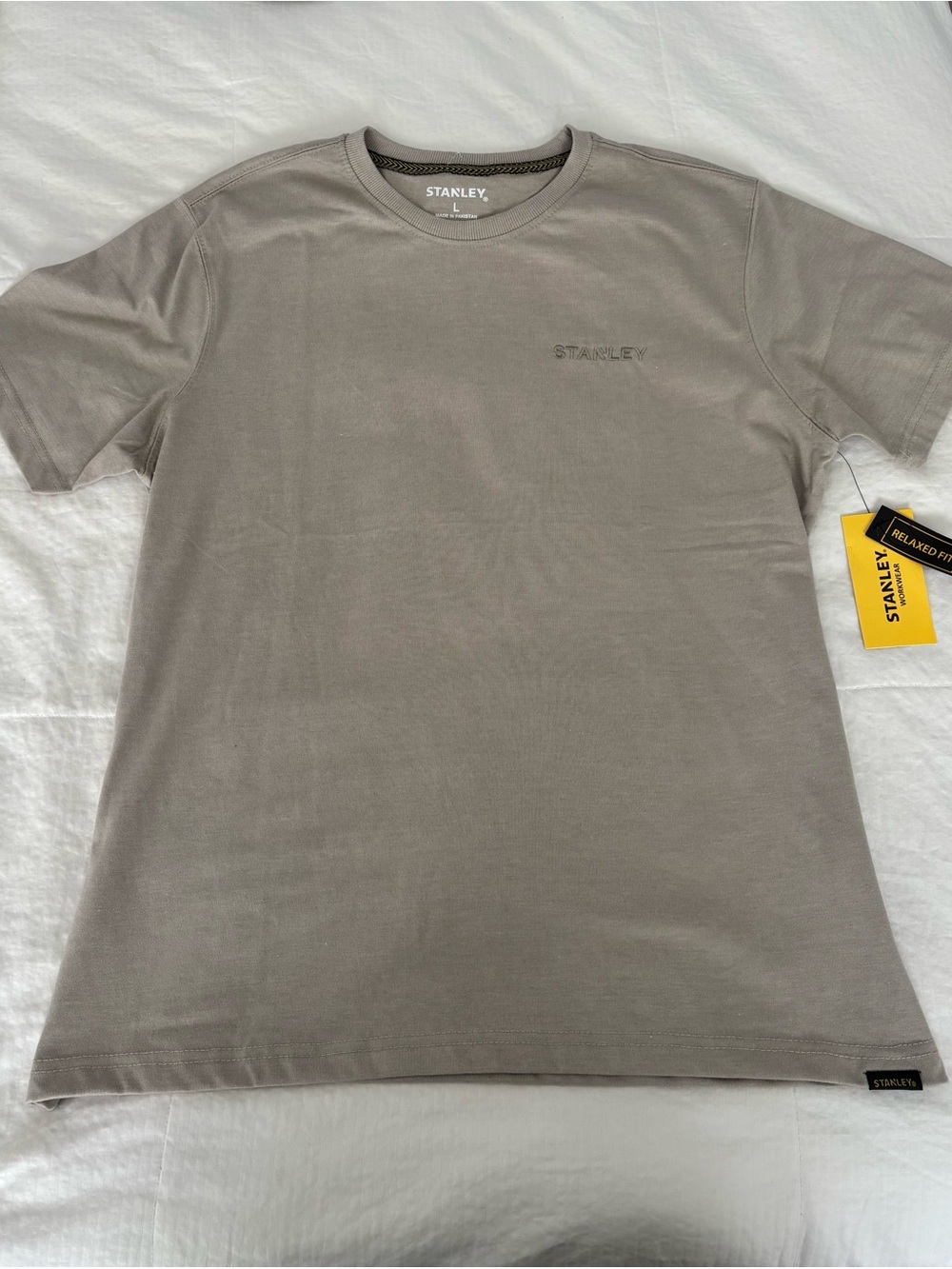 Stanley Short Sleeve Crewneck Tee in Taupe Gray